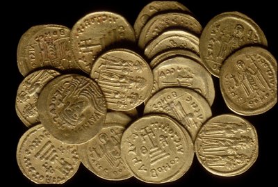 A hoard of coins by Byzantine
